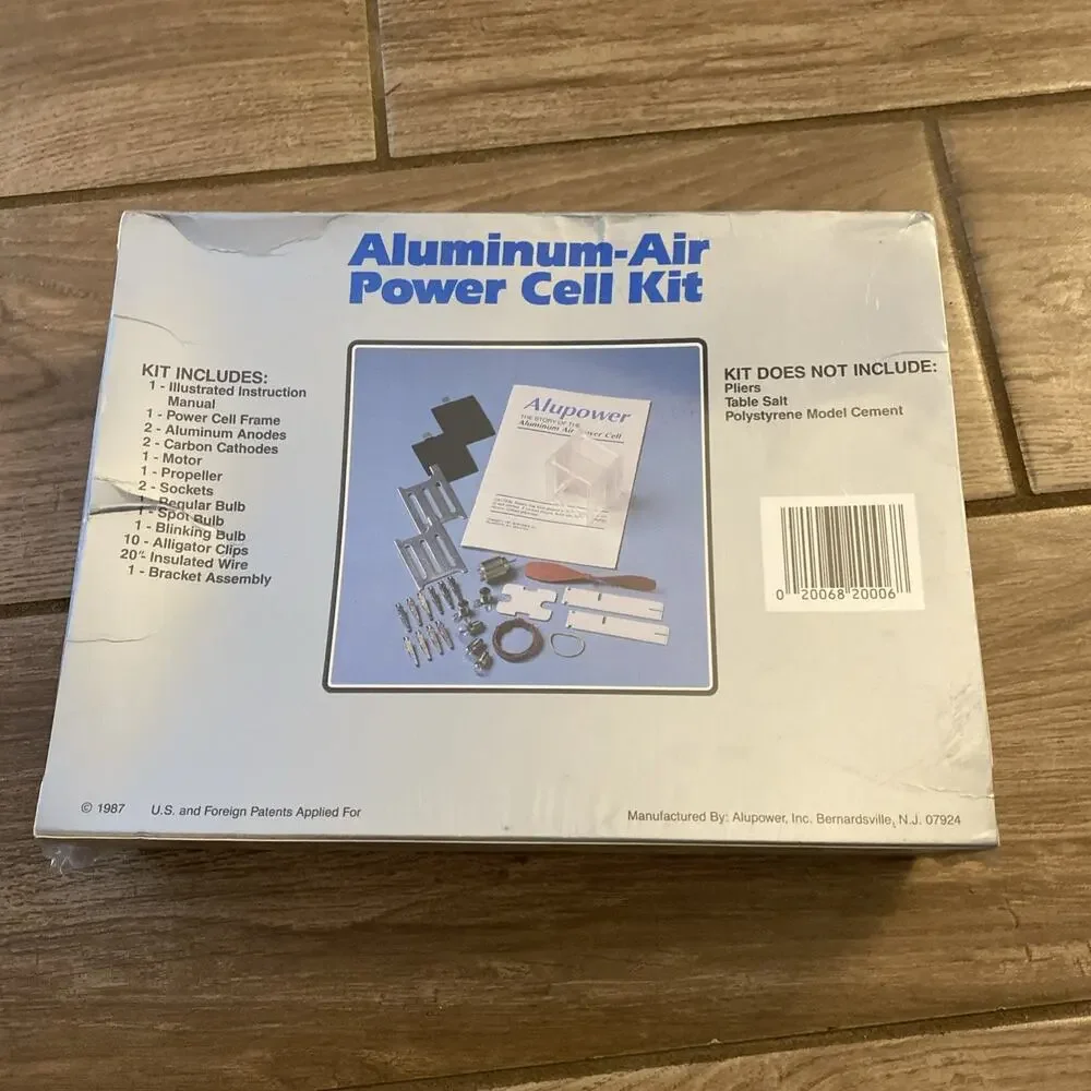 Aluminum-Air Power Cell Kit Alupower (1987) New Sealed